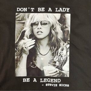 Stevie Nicks Black Graphic Tee Shirt